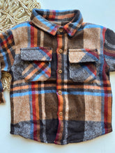 Load image into Gallery viewer, Brown Multicolored Thick Flannel
