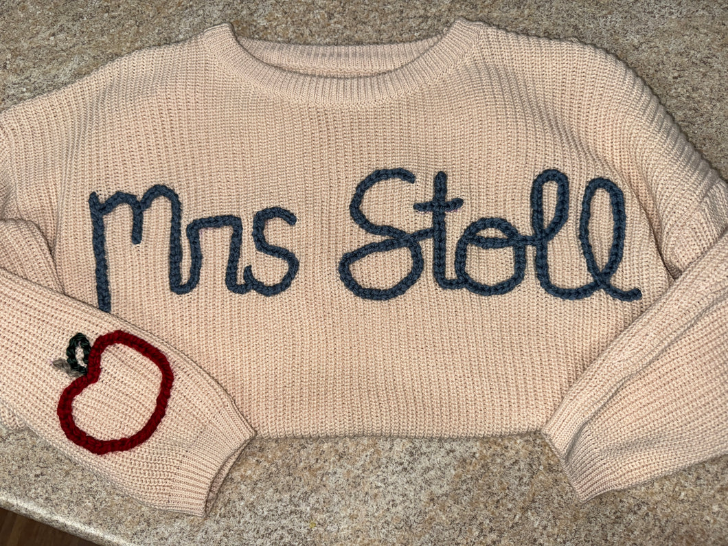 Teacher sweater